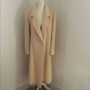 Cassidy Dark Cream Vintage Forstmann Wool Dress Coat  sz 6/8